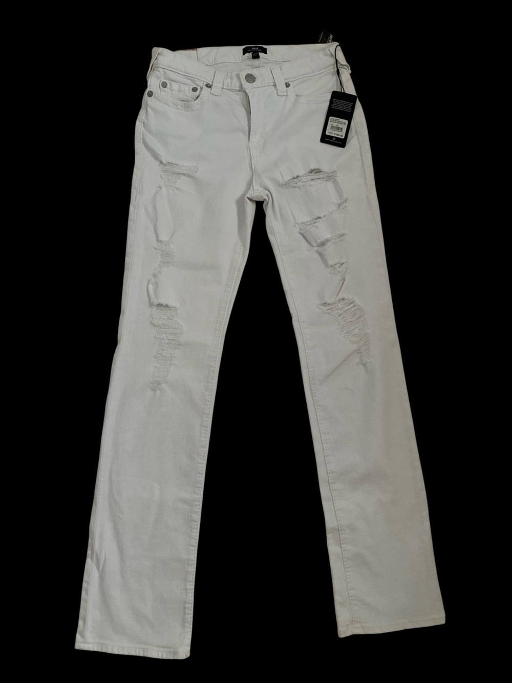 True Religion NWT Billy MR straight Distressed Straight Jeans
